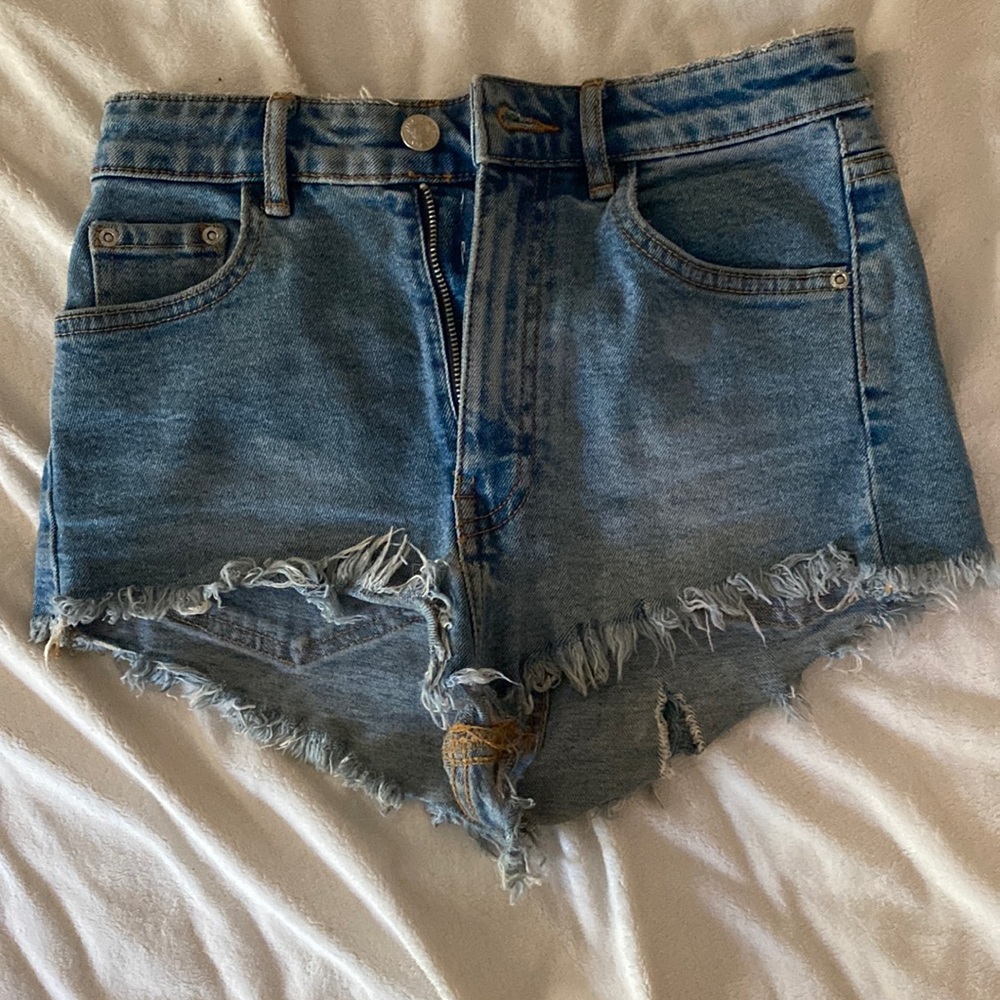 Blue Zara Jean shorts size 00.